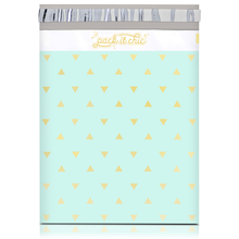 Load image into Gallery viewer, 10" X 13" Mint Triangle Self-Sealing Poly Mailer Envelope - 100 Count