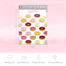 Load image into Gallery viewer, 10&quot; X 13&quot; Doughnuts Self-Sealing Poly Mailer Envelope - 100 Count
