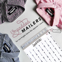 Load image into Gallery viewer, 10” X 13” White Arrows Self-Sealing Poly Mailer Envelope - 100 Count