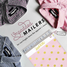 Load image into Gallery viewer, 10” X 13” Pink Polka Dot Thank You Message Self-Sealing Poly Mailer Envelope - 100 Count