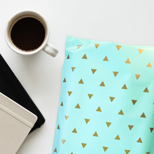 Load image into Gallery viewer, 10" X 13" Mint Triangle Self-Sealing Poly Mailer Envelope - 100 Count