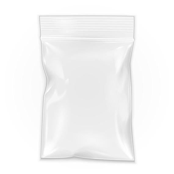 White Transparent Resealable Plastic Bag