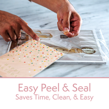 Load image into Gallery viewer, 6” X 9”  Clear Self-Sealing Resealable Cellophane Bags - Perfect for 6X9 Prints and Photos, A7/A8/A9 Cards and Envelopes, Baked Goods, and more - 200/1000 count