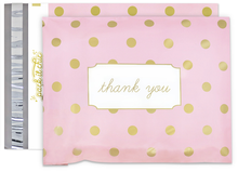 Load image into Gallery viewer, 10” X 13” Pink Polka Dot Thank You Message Self-Sealing Poly Mailer Envelope - 100 Count
