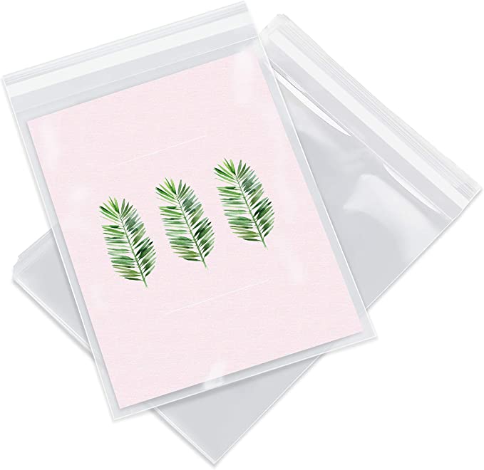 6” X 9”  Clear Self-Sealing Resealable Cellophane Bags - Perfect for 6X9 Prints and Photos, A7/A8/A9 Cards and Envelopes, Baked Goods, and more - 200/1000 count